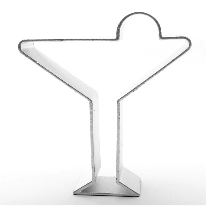 Cocktail Glass Cookie Cutter on a white background