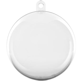 Clear Plastic Empty Fillable Bauble